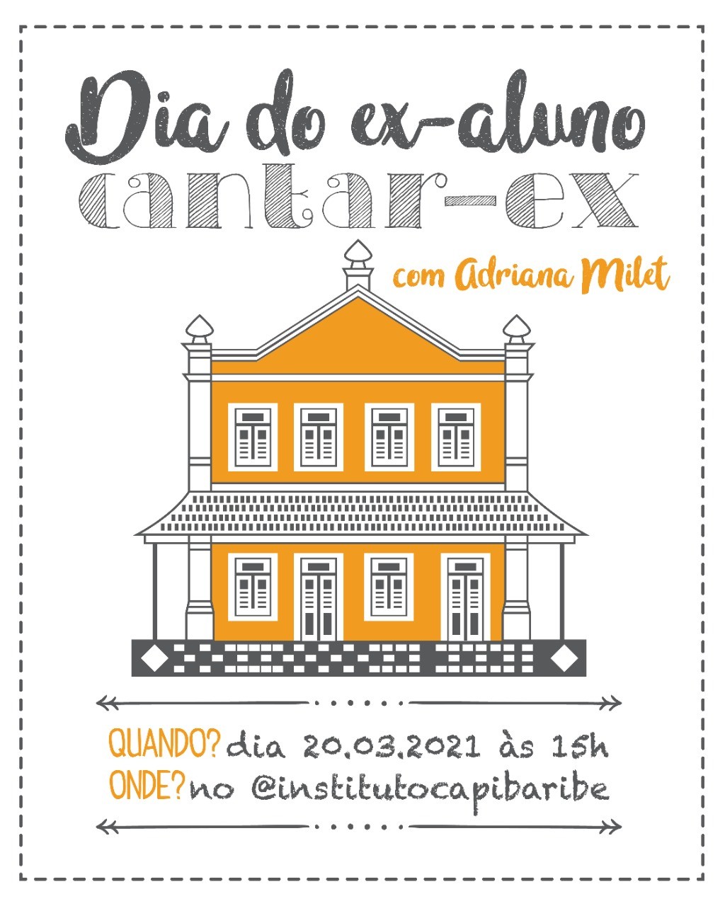 Dia do ex-aluno será comemorado com live de música